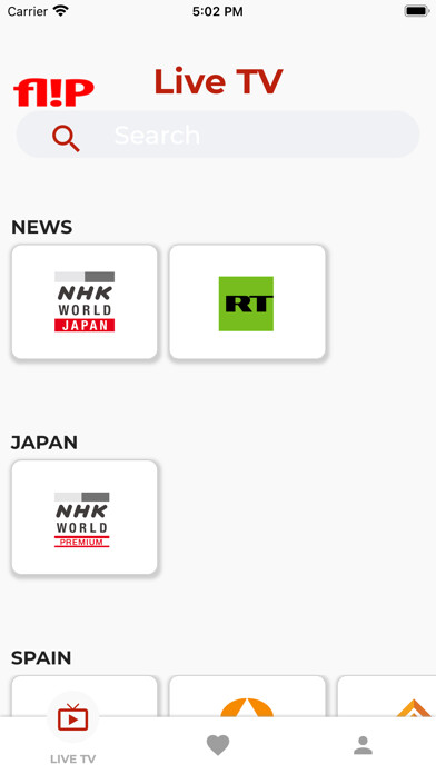 Emulate iPhone app Flip TV using MyAndroid
