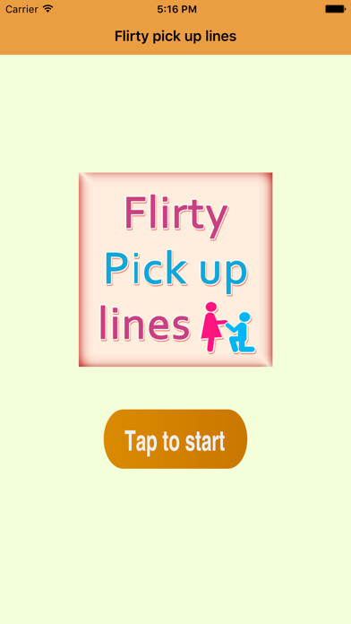 Emulate iPhone app Flirty Pickup Lines using MyAndroid