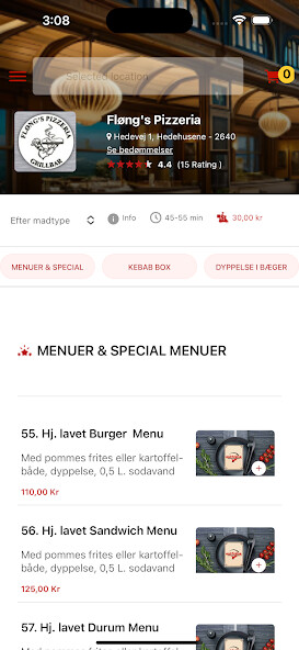 Run android online APK Fløngs Pizzeria from MyAndroid or emulate Fløngs Pizzeria using MyAndroid