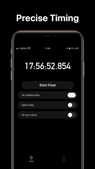 Emulate iPhone app Float Clock using MyAndroid