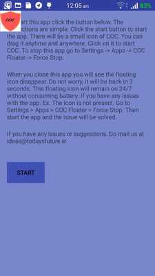 Emulate Android APK Floatify COC