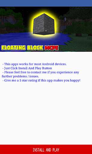 Run android online APK Floating Block Addon for Minecraft PE from MyAndroid or emulate Floating Block Addon for Minecraft PE using MyAndroid Run android online APK Floating Block Addon for Minecraft PE from MyAndroid or emulate Floating Block Addon for Minecraft PE using MyAndroid