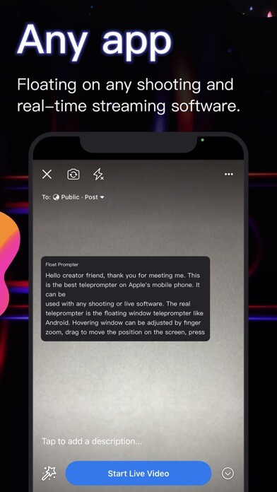 Emulate iPhone app Float Prompter-Video assistant using MyAndroid Emulate iPhone app Float Prompter-Video assistant using MyAndroid