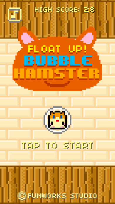 Emulate iPhone app Float Up ! Bubble Hamster using MyAndroid