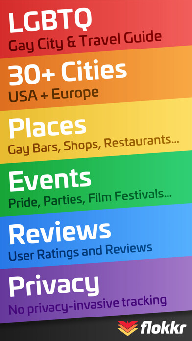 Emulate iPhone app Flokkr Go - Gay City Guide using MyAndroid