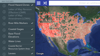 Emulate iPhone app Flood Maps & ZDs using MyAndroid