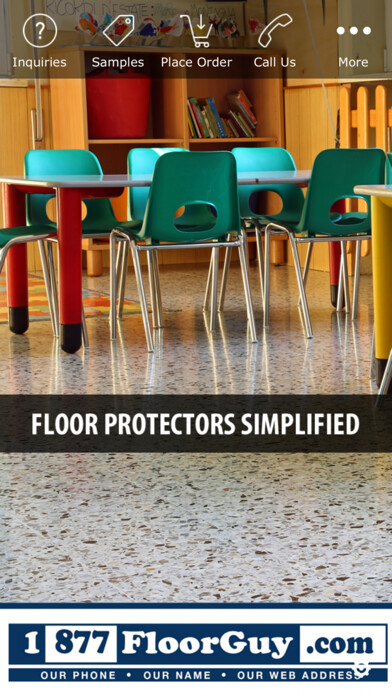 Emulate iPhone app Floor Protectors Simplified using MyAndroid