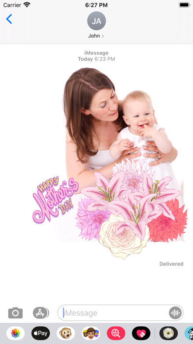 Emulate iPhone app FloralShop: Flower Stickers using MyAndroid Emulate iPhone app FloralShop: Flower Stickers using MyAndroid