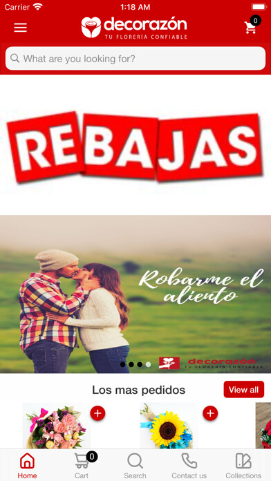 Emulate iPhone app Floreria Decorazon using MyAndroid Emulate iPhone app Floreria Decorazon using MyAndroid