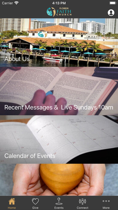 Emulate iPhone app Florida Faith Church using MyAndroid
