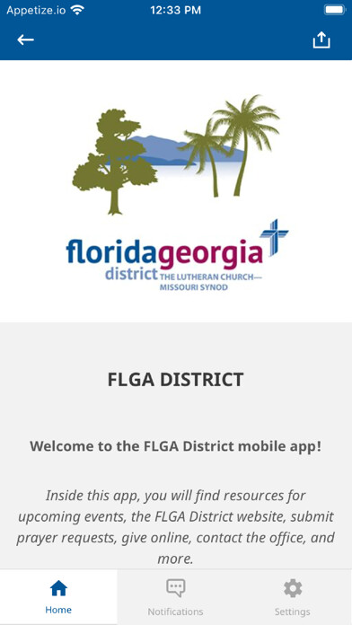 Emulate iPhone app Florida-Georgia District LCMS using MyAndroid Emulate iPhone app Florida-Georgia District LCMS using MyAndroid
