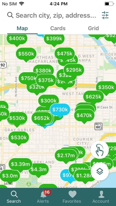 Emulate iPhone app Florida Luxury Realty using MyAndroid