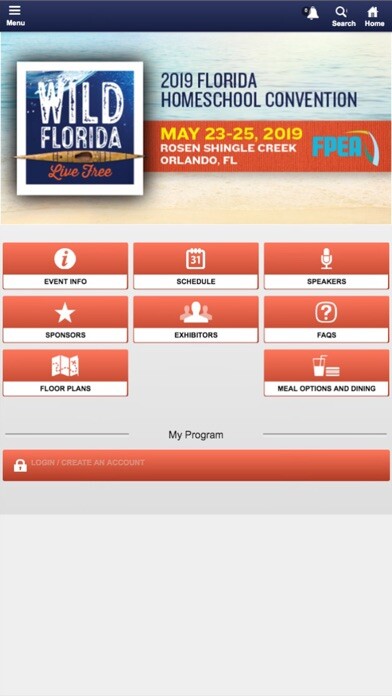 Emulate iPhone app Florida Parent Educators Assoc using MyAndroid