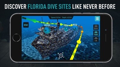 Emulate iPhone app Florida Scuba Diving by Ocean Maps using MyAndroid