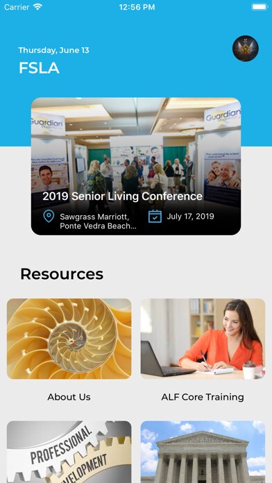 Emulate iPhone app Florida Senior Living Assn using MyAndroid