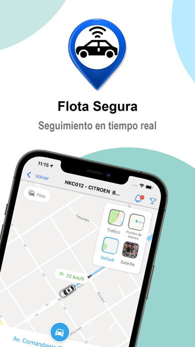 Emulate iPhone app Flota Segura using MyAndroid