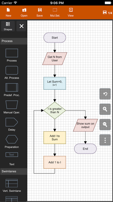 Emulate iPhone app Flowdia Diagrams using MyAndroid Emulate iPhone app Flowdia Diagrams using MyAndroid