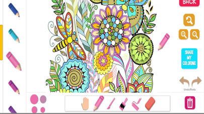 Emulate iPhone app Flower Color Adult Coloring Book for Stress Relief using MyAndroid