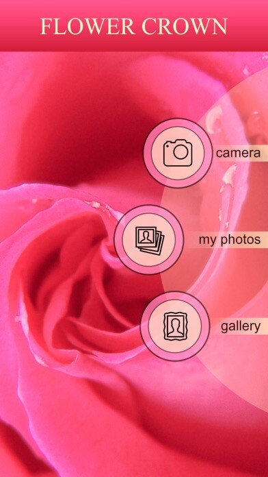 Emulate iPhone app Flower Crown for Photo Editor using MyAndroid