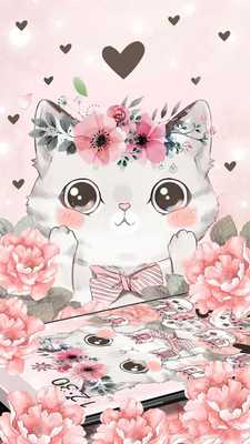 Emulate Android APK Flower Cute Cartoon Cat Gravity Theme