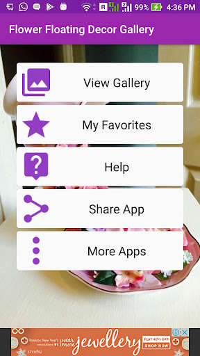 Run android online APK Flower Floating Decor Gallery from MyAndroid or emulate Flower Floating Decor Gallery using MyAndroid