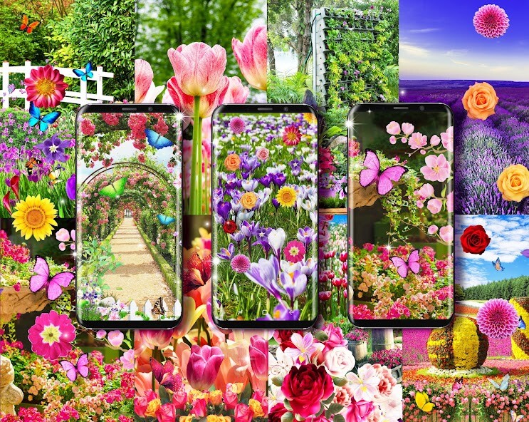 Run android online APK Flower garden live wallpaper from MyAndroid or emulate Flower garden live wallpaper using MyAndroid