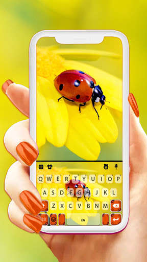 Run android online APK Flower Ladybug Keyboard Background from MyAndroid or emulate Flower Ladybug Keyboard Background using MyAndroid