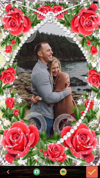 Emulate iPhone app Flower Photo Frames Maker using MyAndroid
