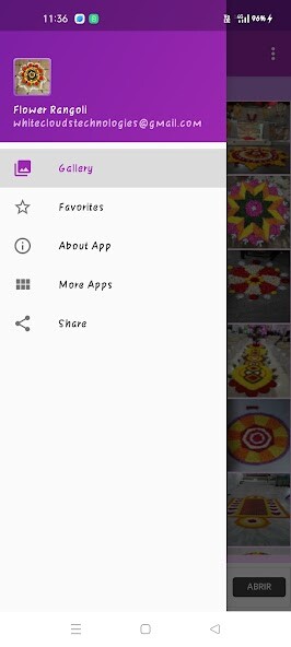 Run android online APK Flower Rangoli Gallery from MyAndroid or emulate Flower Rangoli Gallery using MyAndroid