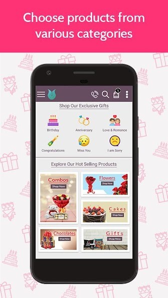 Run android online APK Flowers Cakes Online: Gifts Delivery from MyAndroid or emulate Flowers Cakes Online: Gifts Delivery using MyAndroid