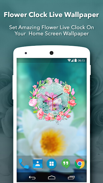 Run android online APK Flowers Clock Live Wallpaper from MyAndroid or emulate Flowers Clock Live Wallpaper using MyAndroid