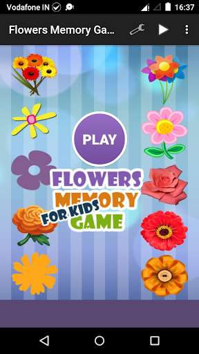 Run android online APK Flowers Memory Game for Kids from MyAndroid or emulate Flowers Memory Game for Kids using MyAndroid Run android online APK Flowers Memory Game for Kids from MyAndroid or emulate Flowers Memory Game for Kids using MyAndroid