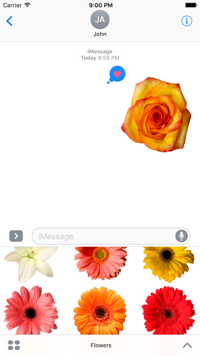 Emulate iPhone app Flower Stickerz using MyAndroid Emulate iPhone app Flower Stickerz using MyAndroid