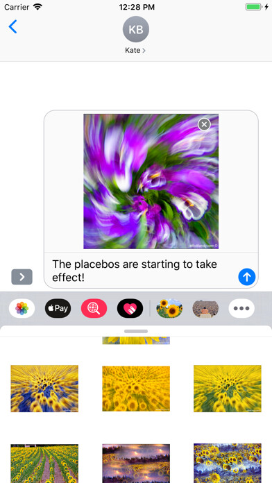Emulate iPhone app FlowerVisions by Landy® using MyAndroid