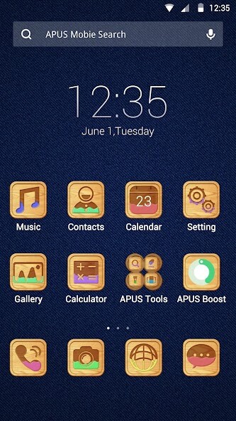Run android online APK Fluctuation theme for APUS from MyAndroid or emulate Fluctuation theme for APUS using MyAndroid