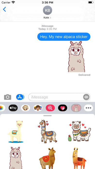 Emulate iPhone app Fluffy Alpaca Stickers using MyAndroid Emulate iPhone app Fluffy Alpaca Stickers using MyAndroid