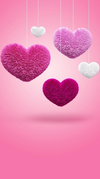 Emulate Android APK Fluffy Hearts Live Wallpaper