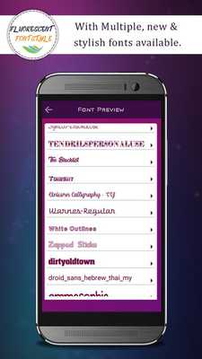 Emulate Android APK Fluorescent Font Style