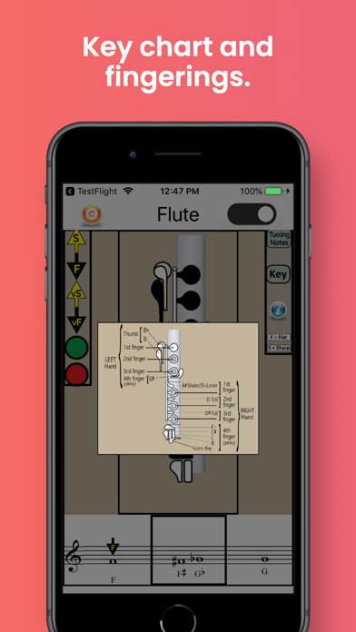 Emulate iPhone app Flute Fingering & Tuning using MyAndroid Emulate iPhone app Flute Fingering & Tuning using MyAndroid