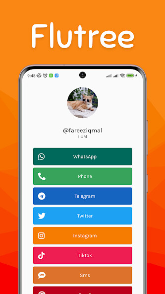 Run android online APK Flutree - Colourful bio page from MyAndroid or emulate Flutree - Colourful bio page using MyAndroid
