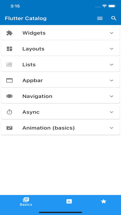 Emulate iPhone app Flutter Catalog using MyAndroid