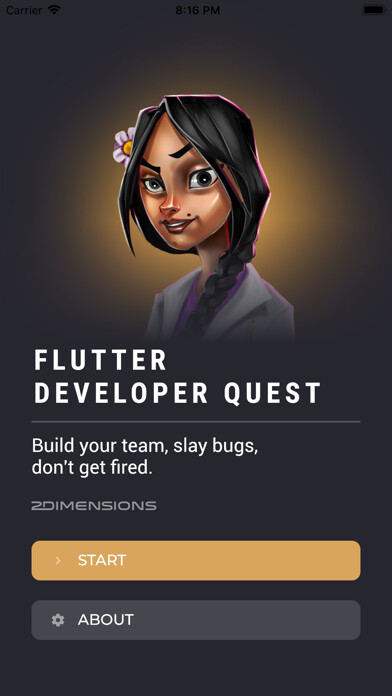 Emulate iPhone app Flutter Developer Quest using MyAndroid