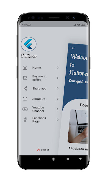 Run android online APK Flutter helper kit from MyAndroid or emulate Flutter helper kit using MyAndroid