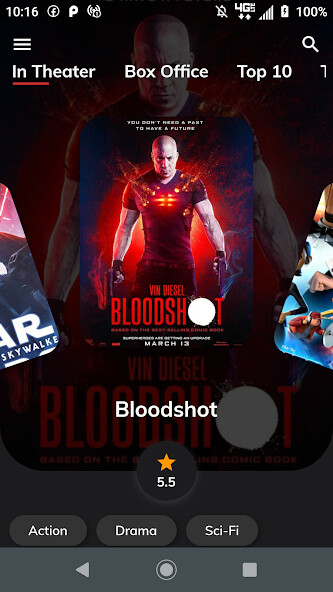 Run android online APK Flutter Movie Concept UI from MyAndroid or emulate Flutter Movie Concept UI using MyAndroid