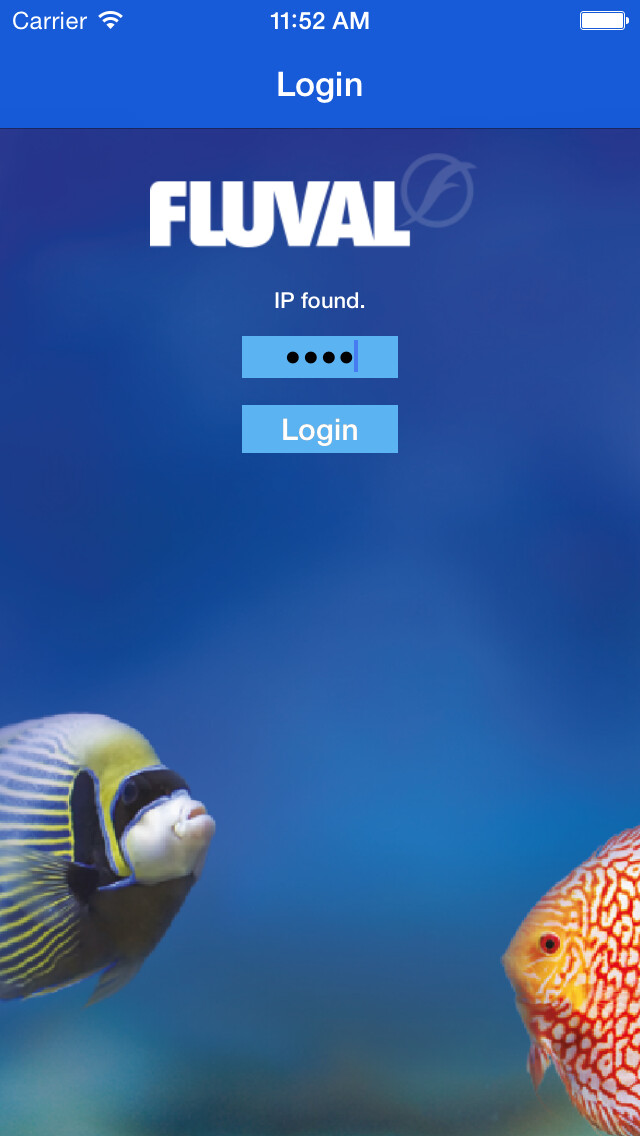 Emulate iPhone app Fluval LED WIFI Controller using MyAndroid