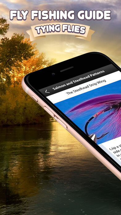 Emulate iPhone app Fly Fishing Guide: Tying Flies using MyAndroid