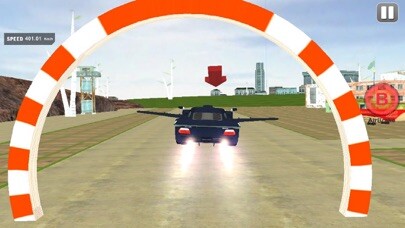 Emulate iPhone app Fly Futuristic Car In Air using MyAndroid
