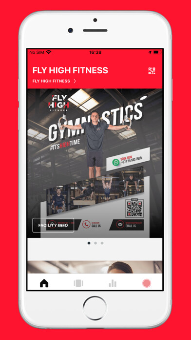 Emulate iPhone app FLY HIGH FITNESS using MyAndroid