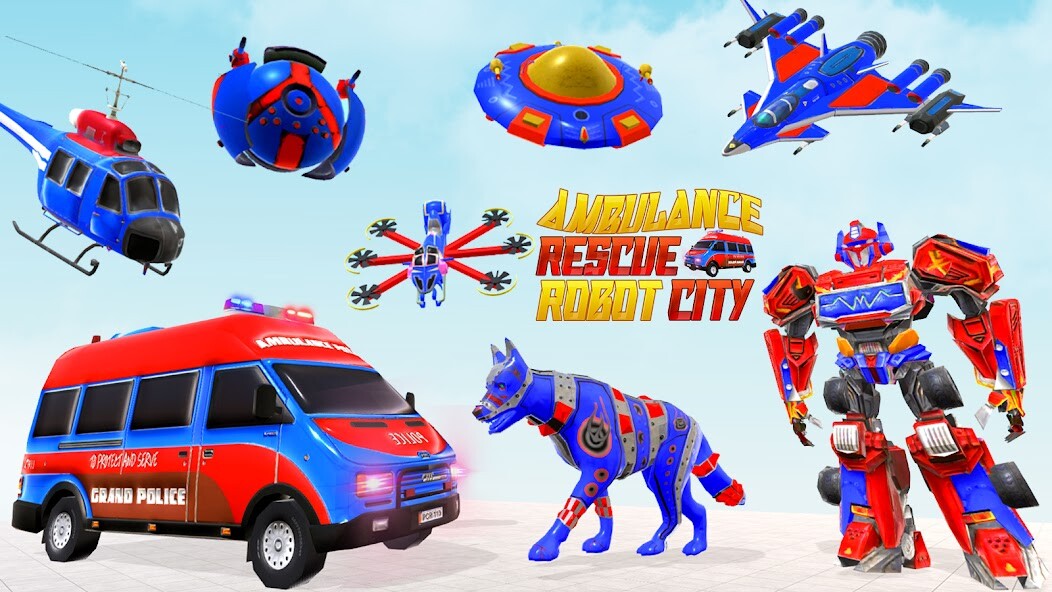 Run android online APK Flying Ambulance Robot Bike from MyAndroid or emulate Flying Ambulance Robot Bike using MyAndroid