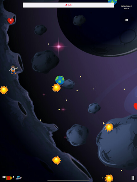 Run android online APK Flying Astronaut fun game from MyAndroid or emulate Flying Astronaut fun game using MyAndroid